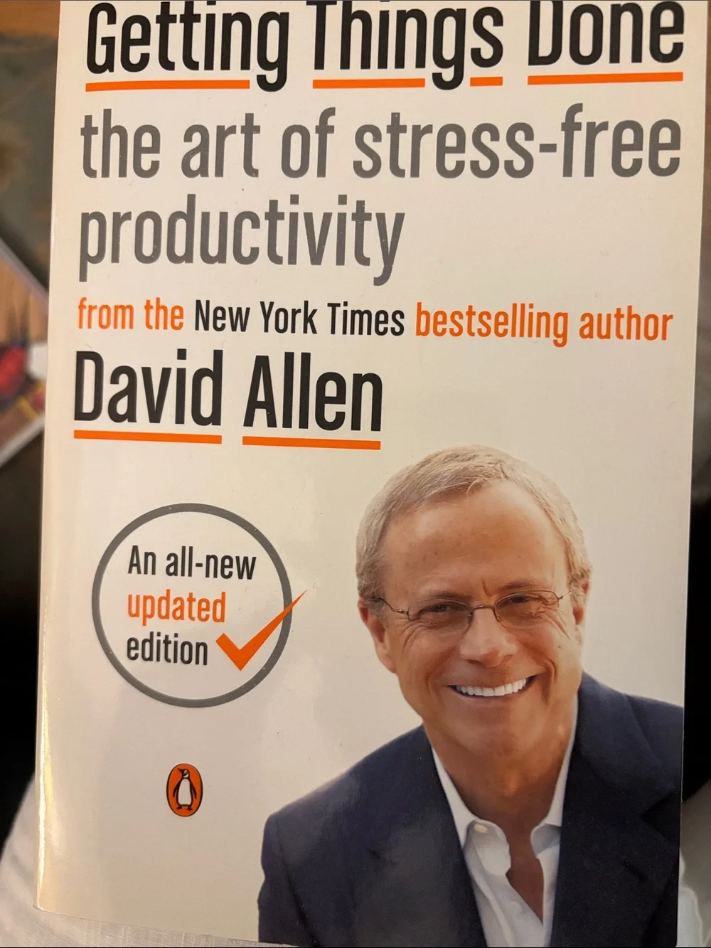 Getting Things Done — White and Orange Productivity Guide